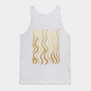 Wavy lines - sand Tank Top